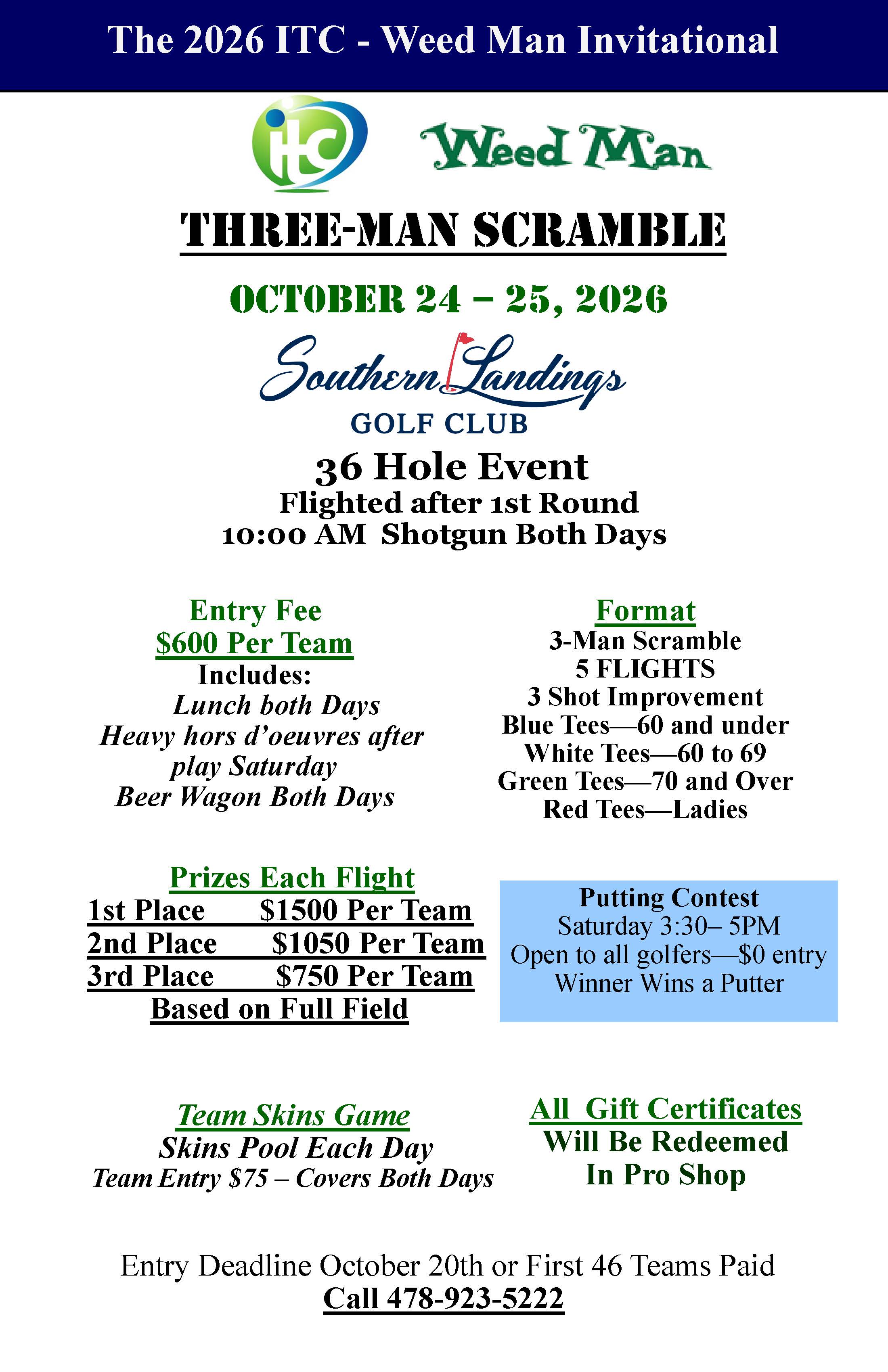 ITC WeedMan Invitational flyer